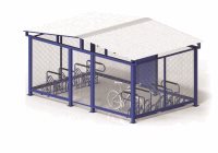 Horizontal Storage 16 Bike Cage