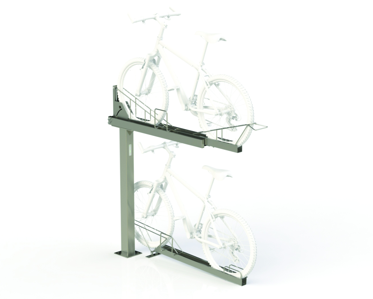 two tier bicycle rack